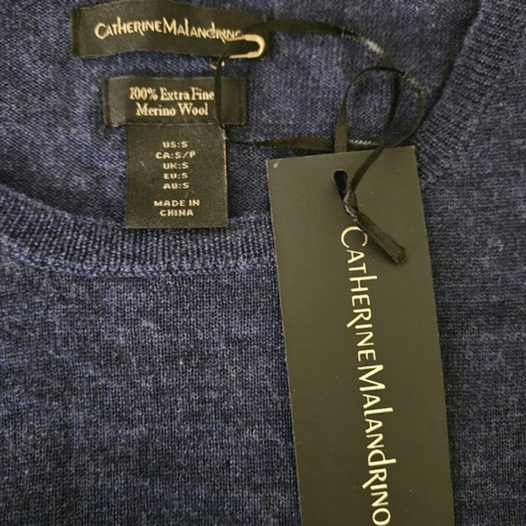 Catherine Malandrino Marino Extra Fine Wool Jumper - Picture 3 of 5